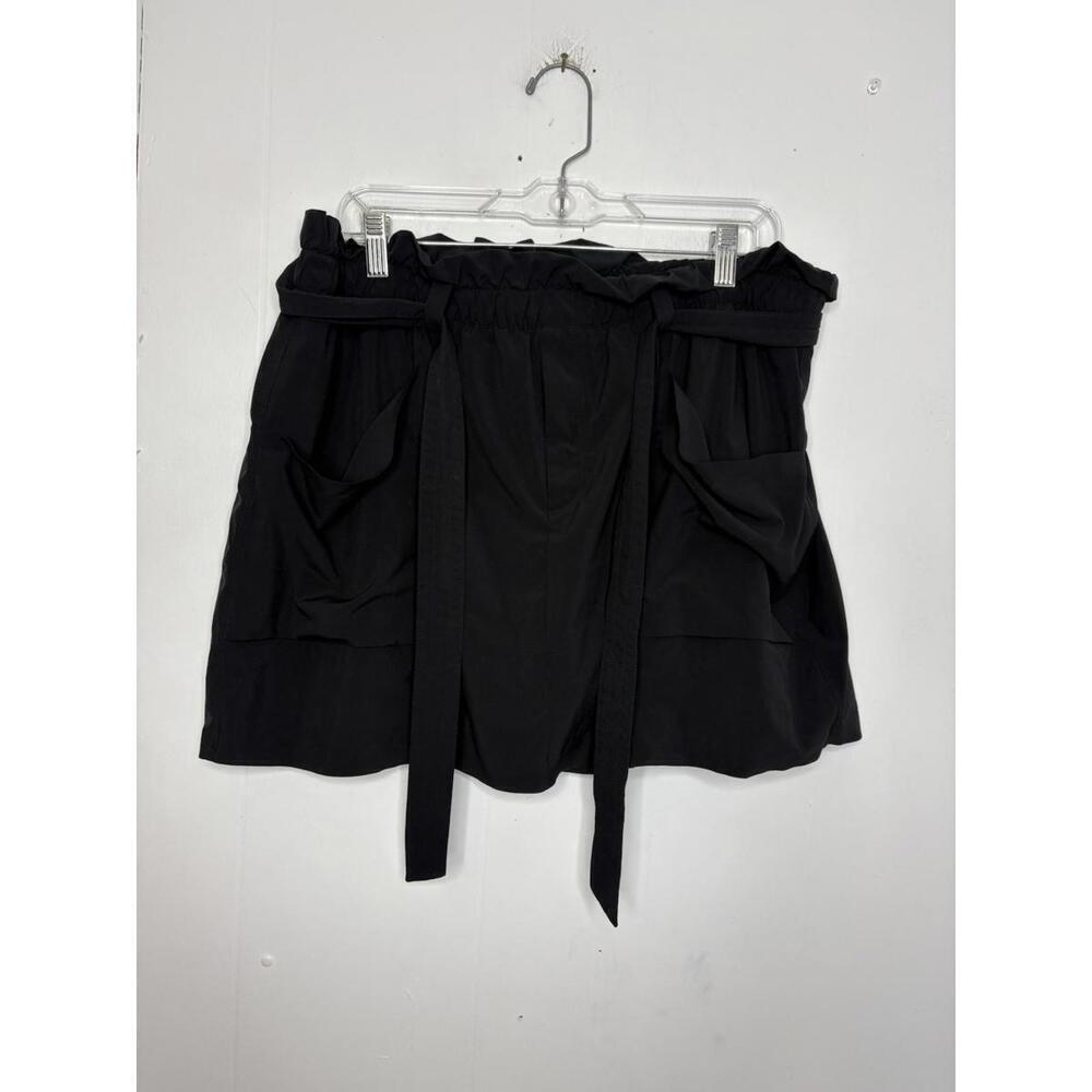 Athleta Skirt Womens 16 Skyline Skort Pockets Lined Paperbag Belted Waist